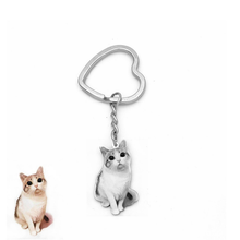 Load image into Gallery viewer, Personalized Engraved Keychain Memorial Gifts Cute Pet
