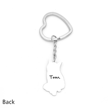 Load image into Gallery viewer, Personalized Engraved Keychain Memorial Gifts Cute Pet
